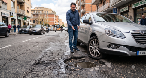 Buche, cantieri e strade dissestate: come ottenere il risarcimento dal Comune o dall’Ente gestore